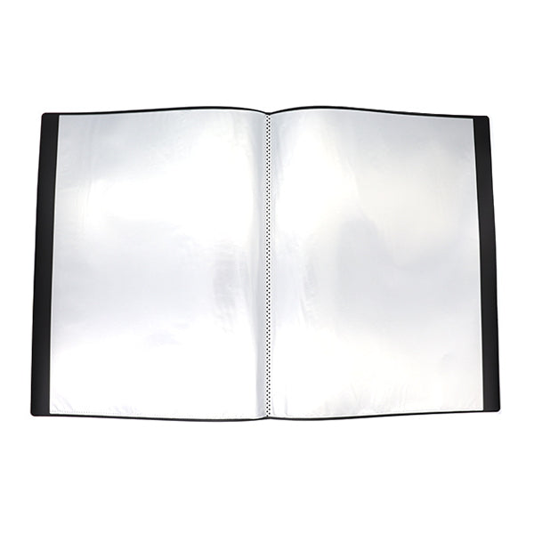 ポケットファイル ブックファイル ポケットクリアファイル B4 ブックファイル 10P モノクロ 341166