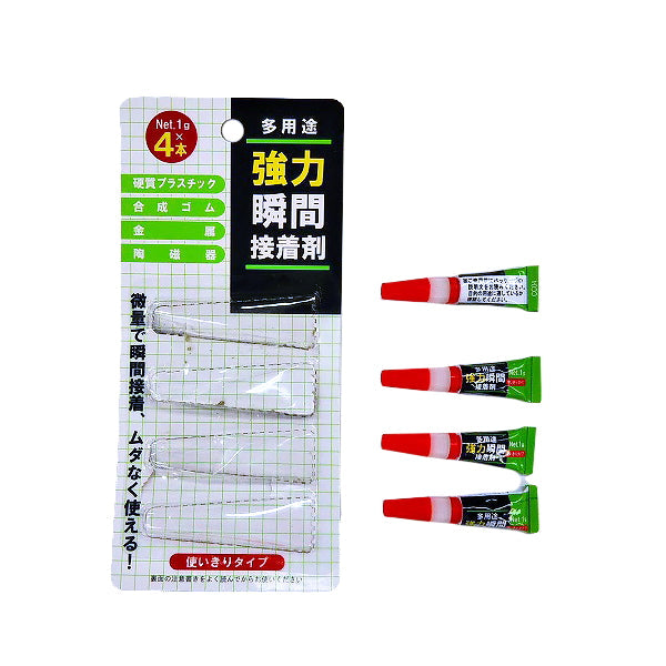 強力瞬間接着剤多用途1g×4P 341286