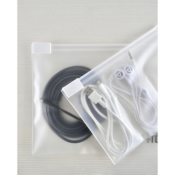 スライダー付収納ポーチ しわけられるEVAスライダーポーチ 3ポケット 341331