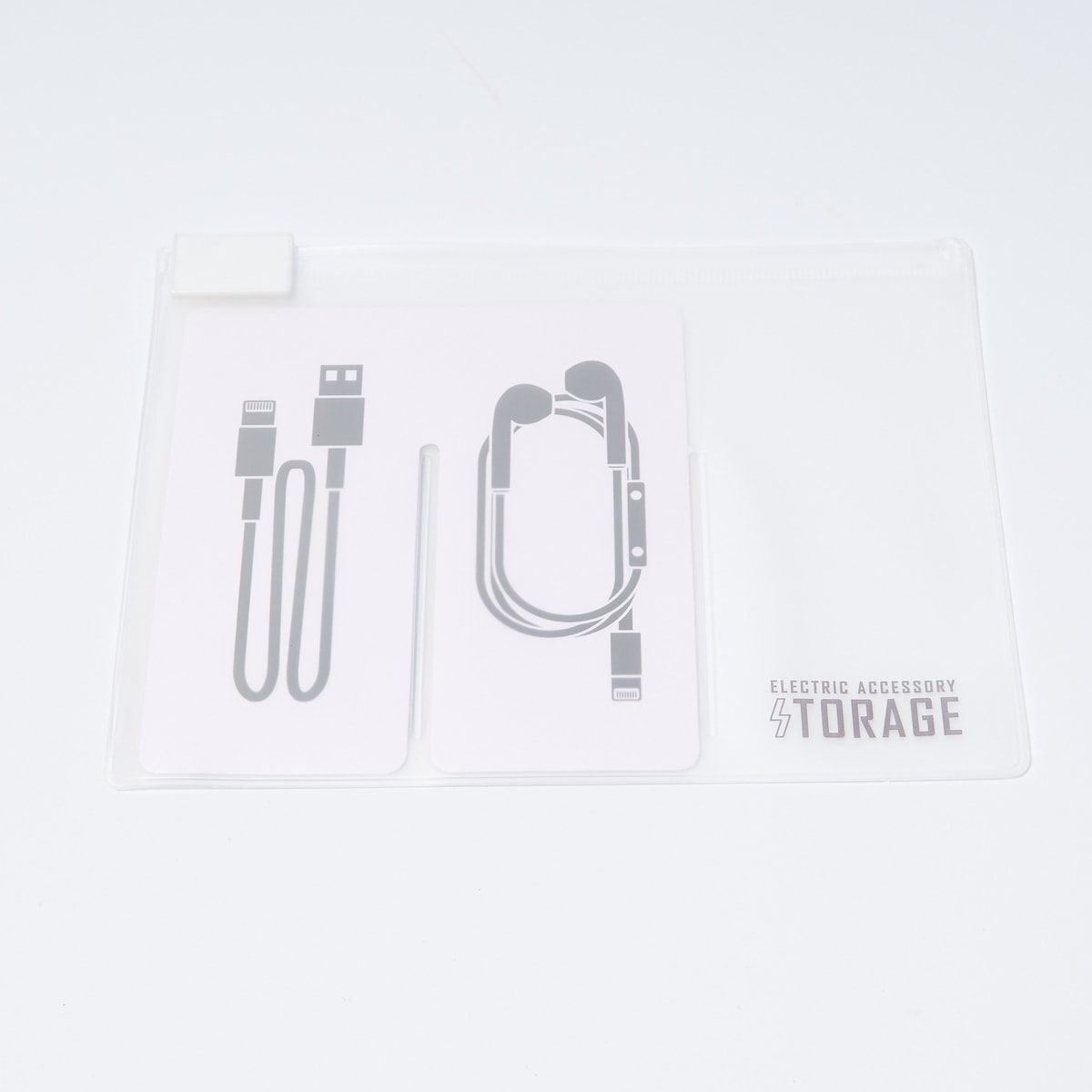 スライダー付収納ポーチ しわけられるEVAスライダーポーチ 3ポケット 341331