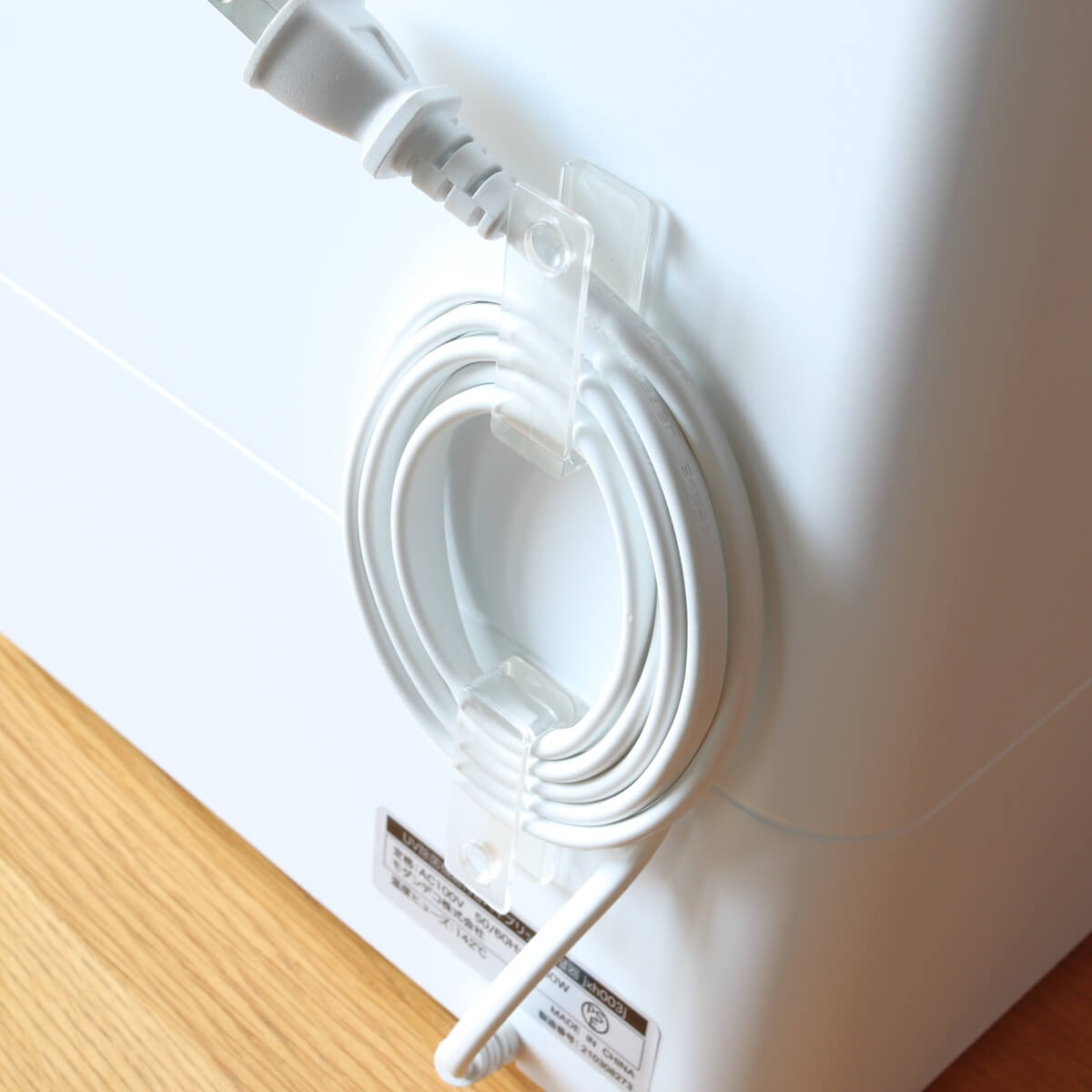 ケーブルホルダー 透明 配線コードフック2個入 粘着 341333