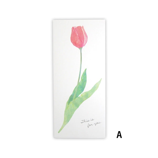 封筒 長形4号 一輪の花 10 枚 341388