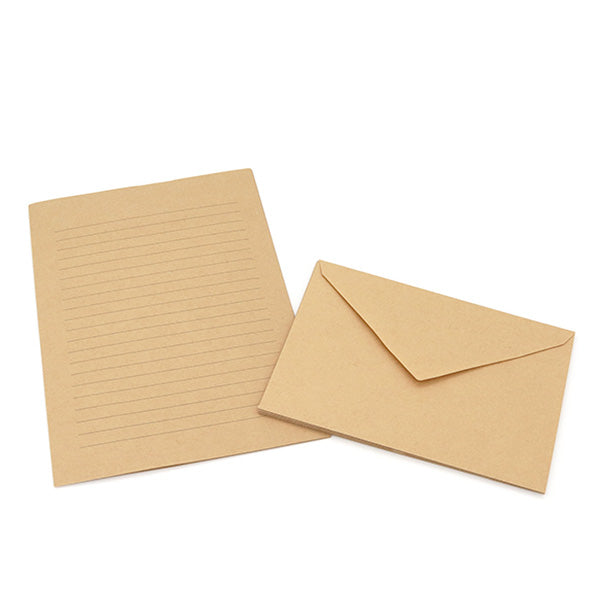A5 クラフトレターセット(便箋10枚+封筒5枚) 341435