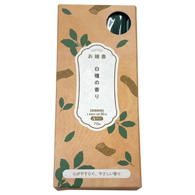 線香 白檀の香り 70g 341576