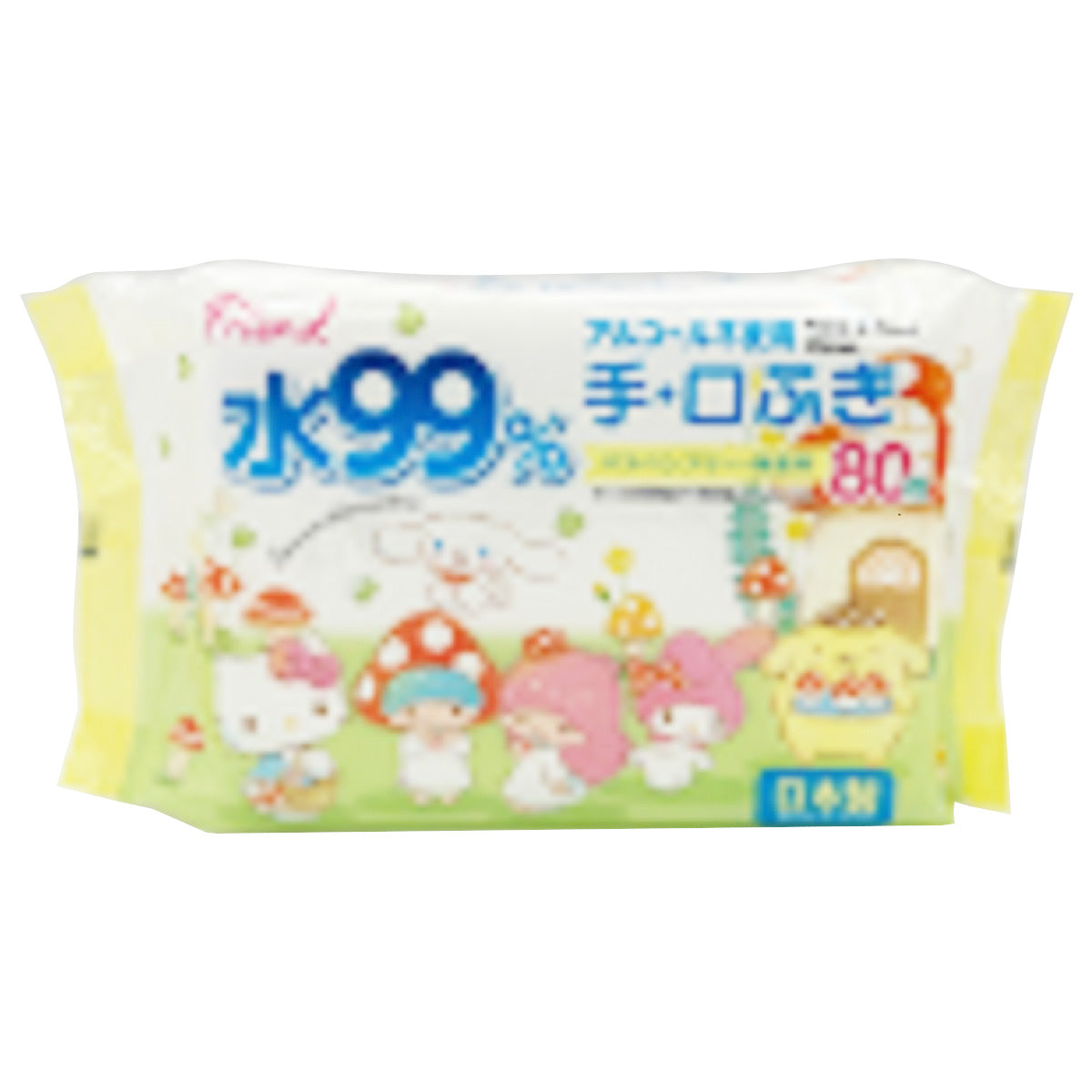 サンリオ 手口ふき80枚 きのこの家 341605