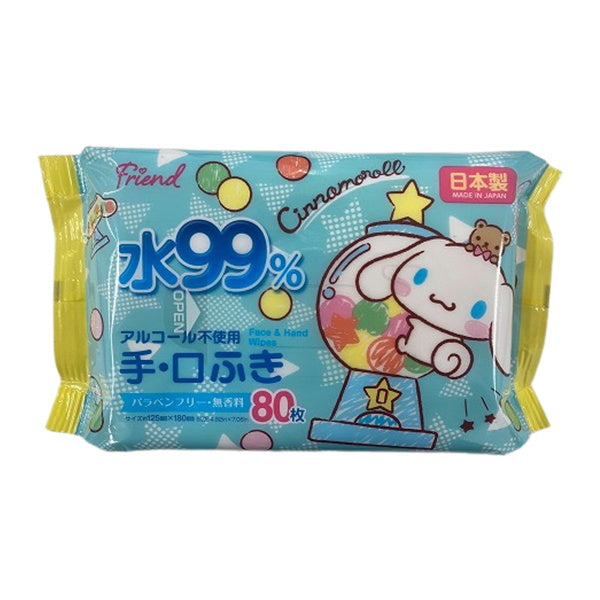 シナモロール 手口ふき80枚 おやつタイム 341614