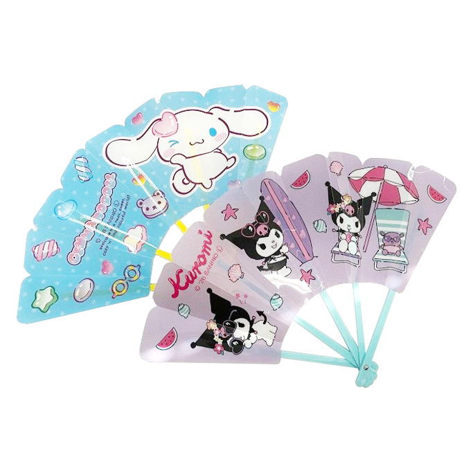 sanrio シナモン&クロミ 水をはじく扇子 341645