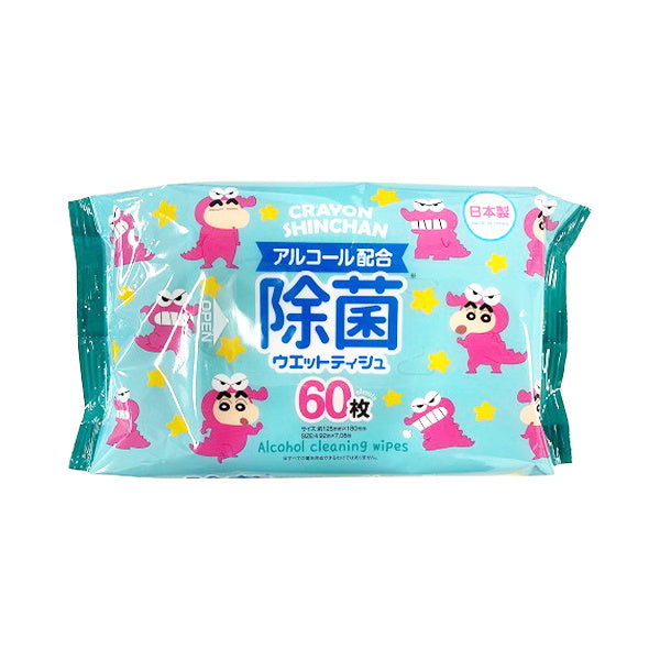 ウェットシート 除菌シート クレヨンしんちゃん 除菌ウエットティシュ 60枚 チョコビ 341652