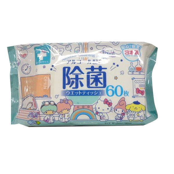 ウェットティッシュ サンリオ 除菌シート 除菌クリーナー 60枚 341653