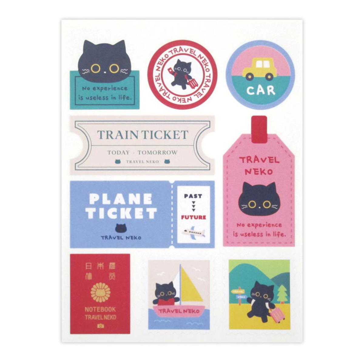 ダイカットシール トラベルネコ 54片 341669