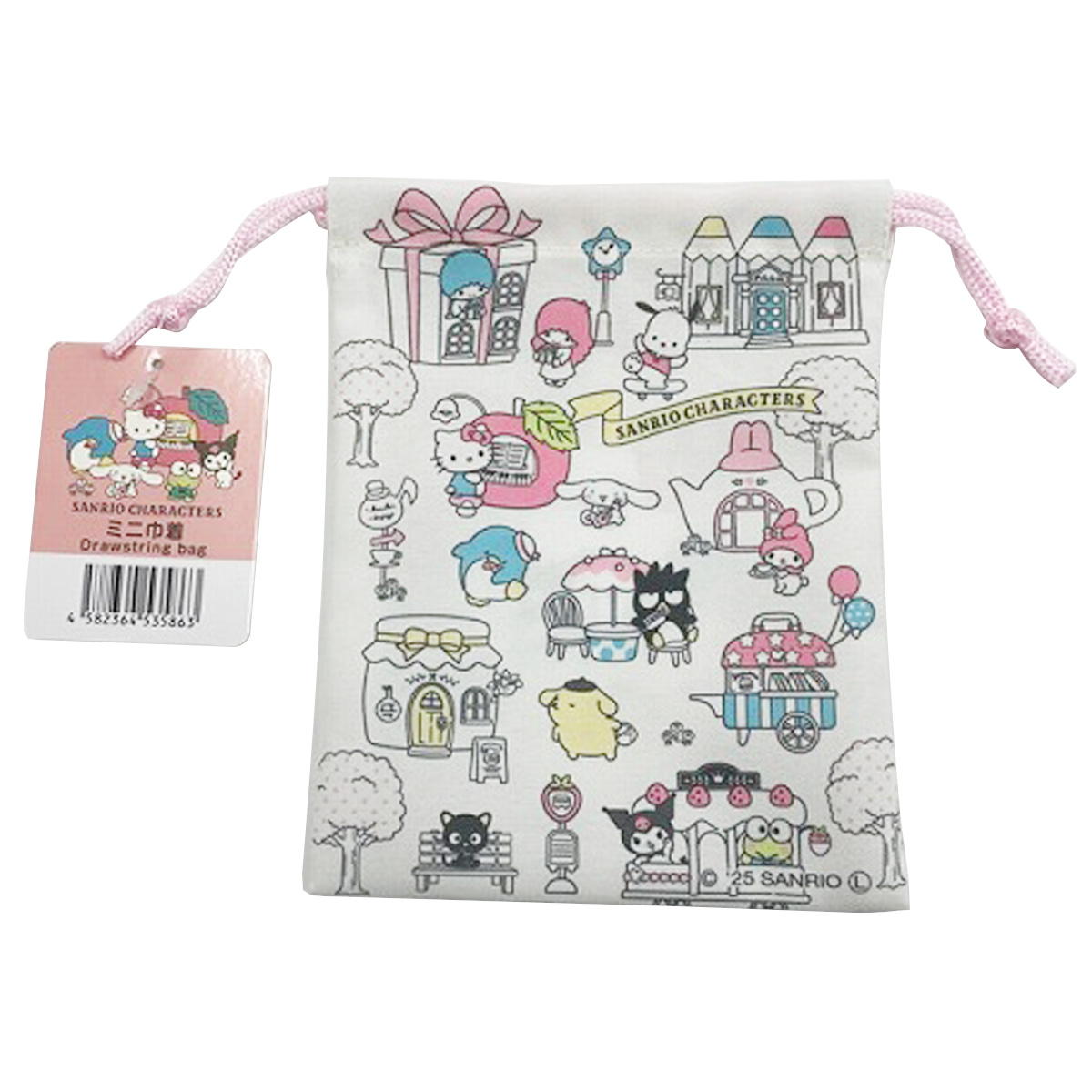 【在庫限り】sanrio サンリオMIX ミニ巾着 キュートビレッジ 341705