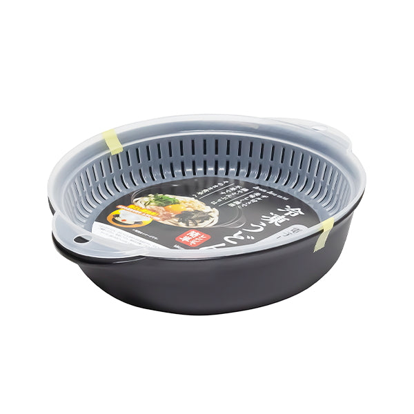 電子レンジ調理器 冷凍うどん ブラック 341784