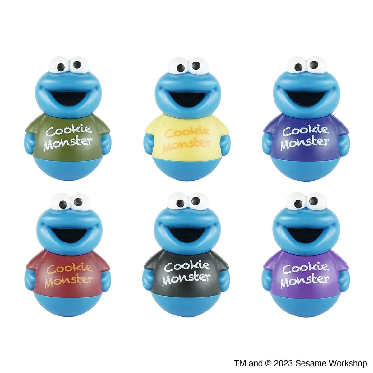 【OUTLET】セサミストリート ゆれ丸 クッキーモンスター コンプリート6種12個セット  342069