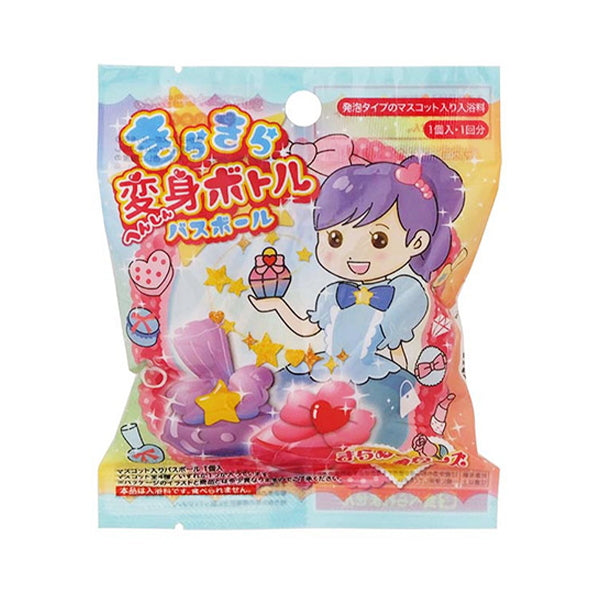 入浴剤 入浴料 バスボム マスコット入り入浴剤 きらきら変身ボトル バスボール 342364