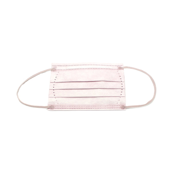 ニュアンスカラー不織布マスク カラーマスク 子供用10枚入 パープル 342444