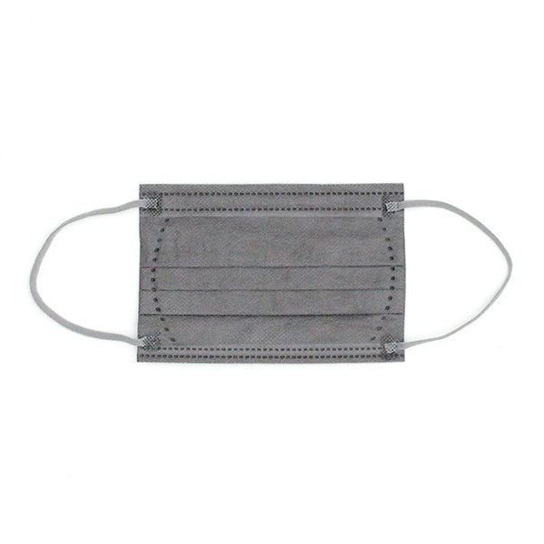 ニュアンスカラー不織布マスク カラーマスク 子供用10枚入 グレー 342445