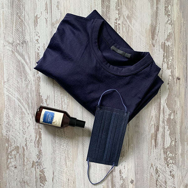 ニュアンスカラー不織布マスク カラーマスク 10枚入 ネイビー 342476