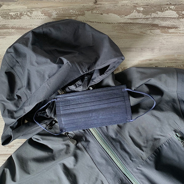 ニュアンスカラー不織布マスク カラーマスク 10枚入 ネイビー 342476