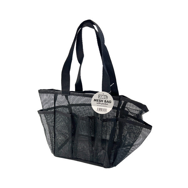 レジャーバッグ ジム 海 温泉 メッシュバッグ ポケット付き 21x15x20cm 342586