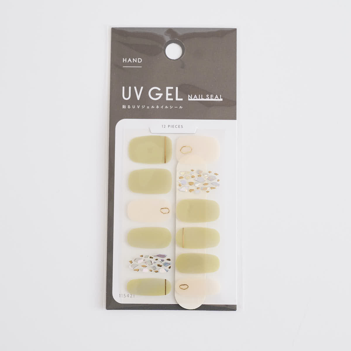 ジェルネイルシール 2106‐HaBくすみカラー ライト硬化不要 342602