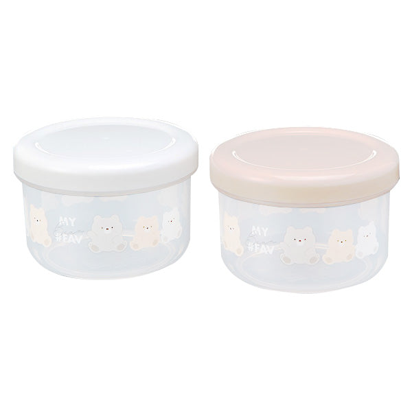 【OUTLET】収納ケース 保存容器 くまくまポット 300ml 343406