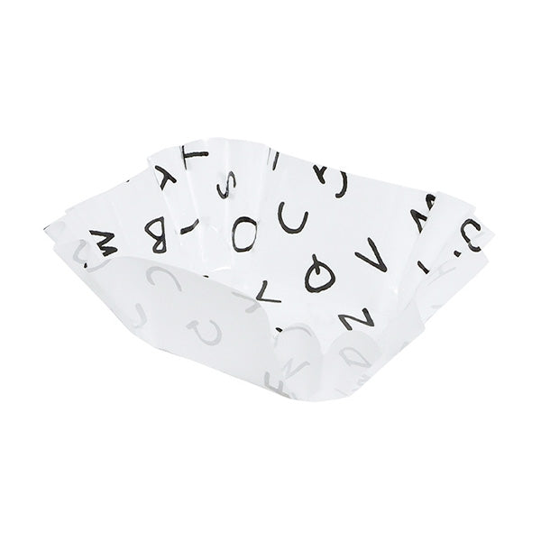 お弁当カップ 徳用おかずカップ英字柄角小 28枚 343432