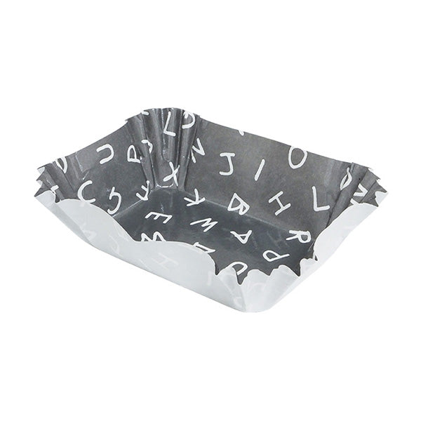 お弁当カップ 徳用おかずカップ英字柄角型特大 16枚 343433