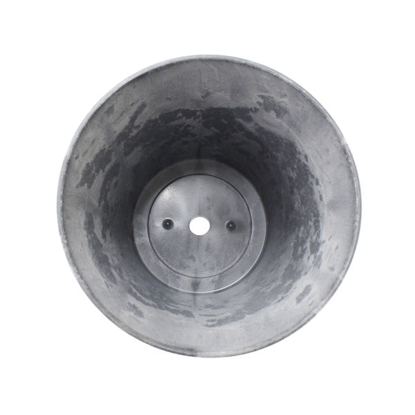 植木鉢 おしゃれ プランター 排水孔付 ストーン調 グレー 観葉植物 ガーデニング 4号サイズ 外径12.9×12.7cm 343548