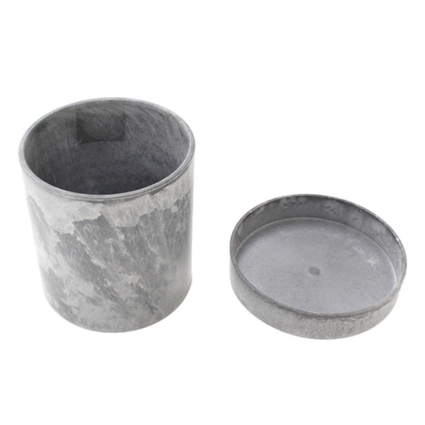 植木鉢 おしゃれ プランター 排水孔付 ミニ受け皿付 ストーン調 グレー 観葉植物 ガーデニング ストーン調プランター 外径6.5×7cm 343550