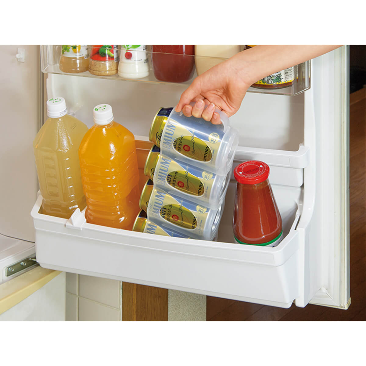 冷蔵庫収納 缶ホルダー C 343664