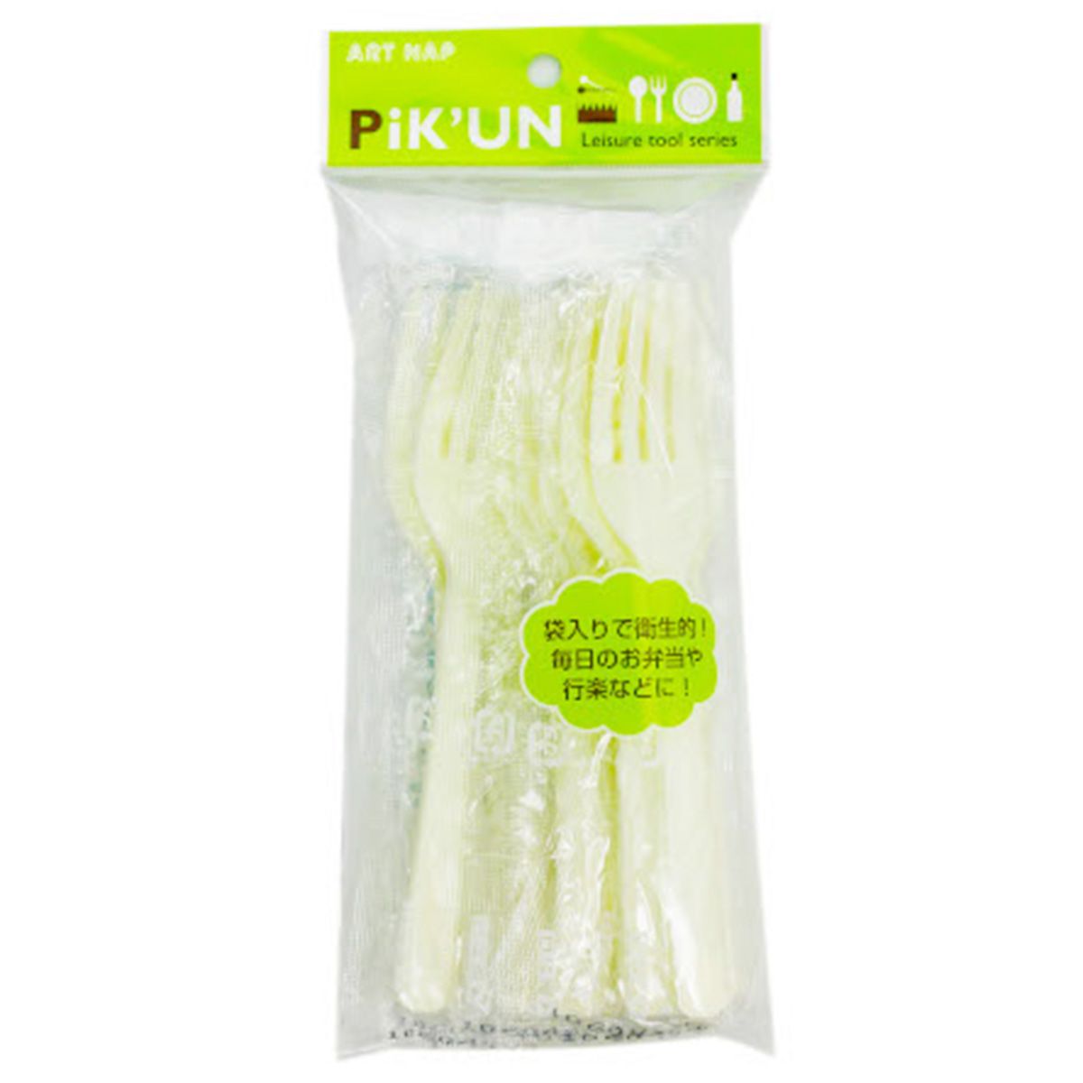 プラフォーク プラスチックフォーク 個装 袋入りフォーク 10本入り 343968