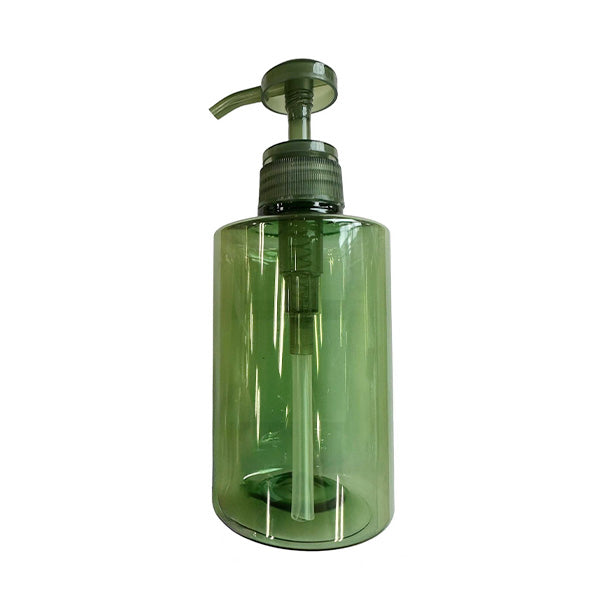 【OUTLET】シャンプー コンディショナー1dpポンプボトル 詰め替え容器 400ml 丸グリーン 344043