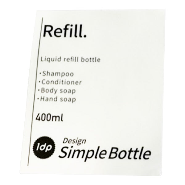 【OUTLET】シャンプー コンディショナー1dpポンプボトル 詰め替え容器 400ml 丸グリーン 344043