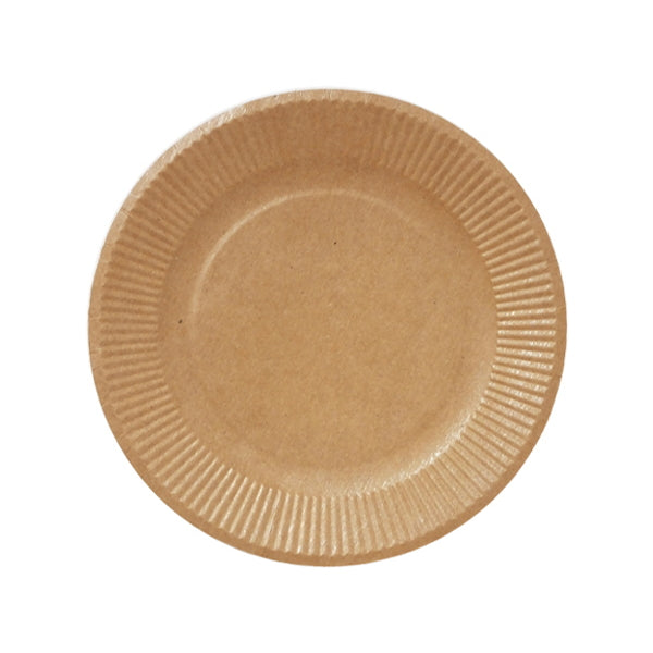 クラフトペーパープレート 紙皿 18cm12枚 344118