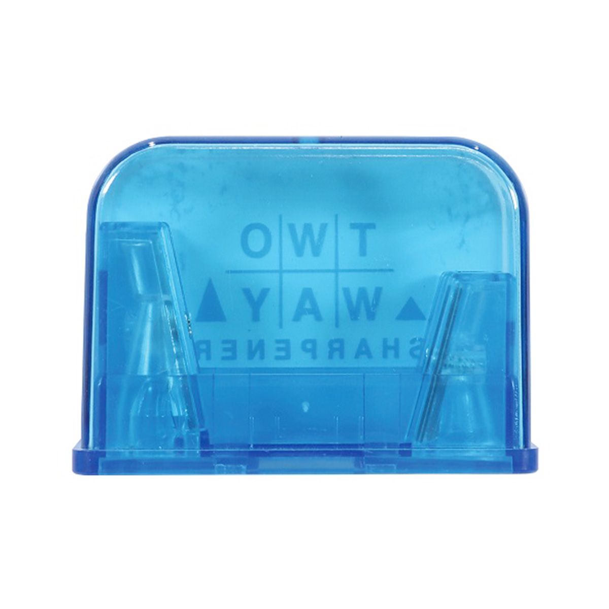 クツワ 鉛筆削り 手動 2WAYシャープナー ブルー 344440