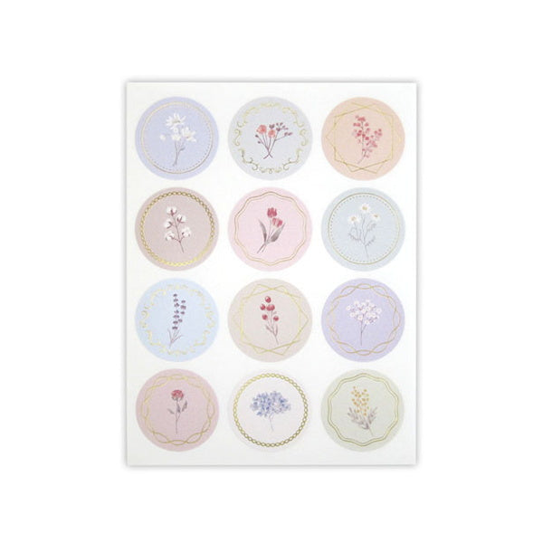 ポイントシール ドライフラワー 48片 344561