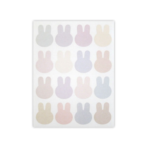 ダイカットシール ラビットシルエット 128片 344570