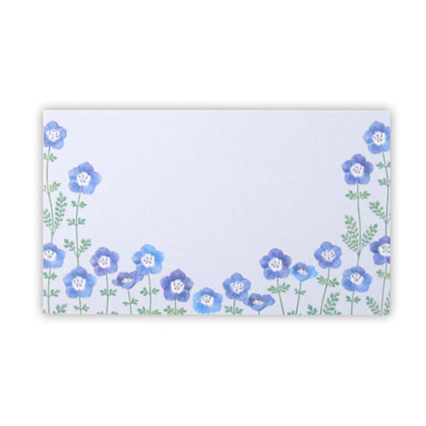 ミニカード メッセージカード 花柄 かわいい お礼 送迎会 卒業式 フルラージュ ミニカード 30枚 55×91mm 344663