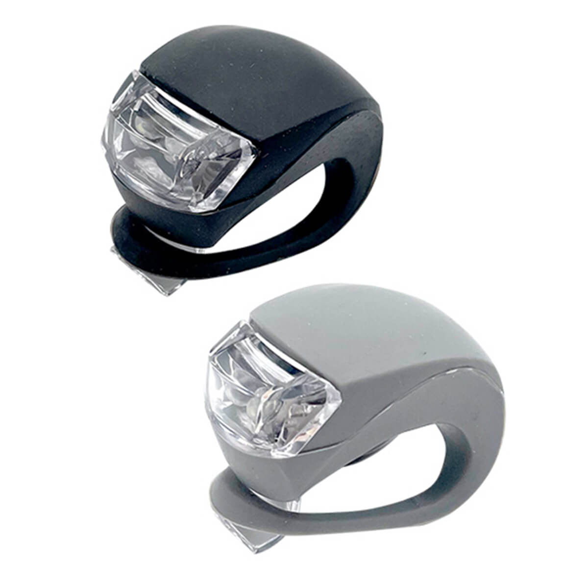 サイクルライト 2LED自転車用フロントライト 344873