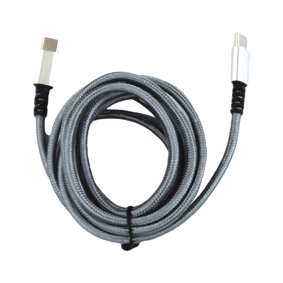 充電ケーブル 充電転送ケーブル TypeC to C 充電転送ストリング 2.0m シルバー 充電コード 344922