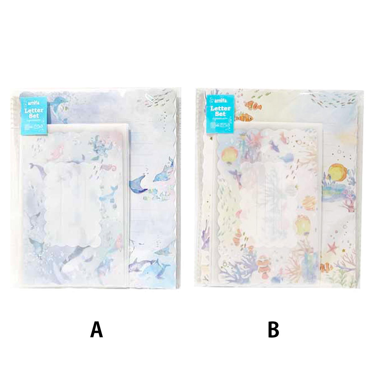 レターセット 3セット アクアリウム 344989