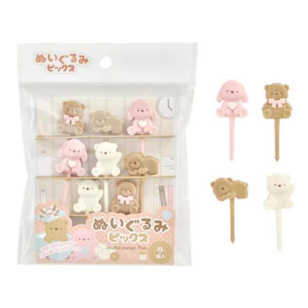 ランチピック お弁当ピック ぬいぐるみピックス 8P 345361