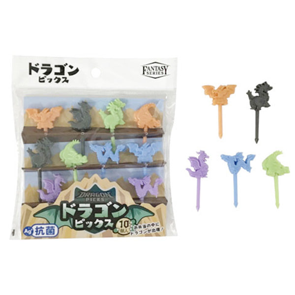 ランチピック お弁当ピック ドラゴンピックス抗菌 10P 345362