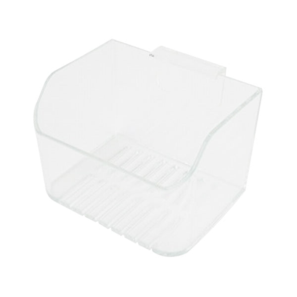 水切りかご 水切りラック 小物干しポケット 透明 幅9×高さ6×奥行7.8cm 345428