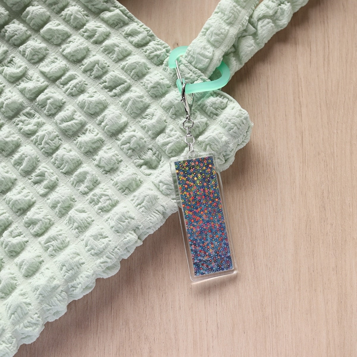 推しキーホルダー 銀テ フォトキーホルダー 銀テープ 345476