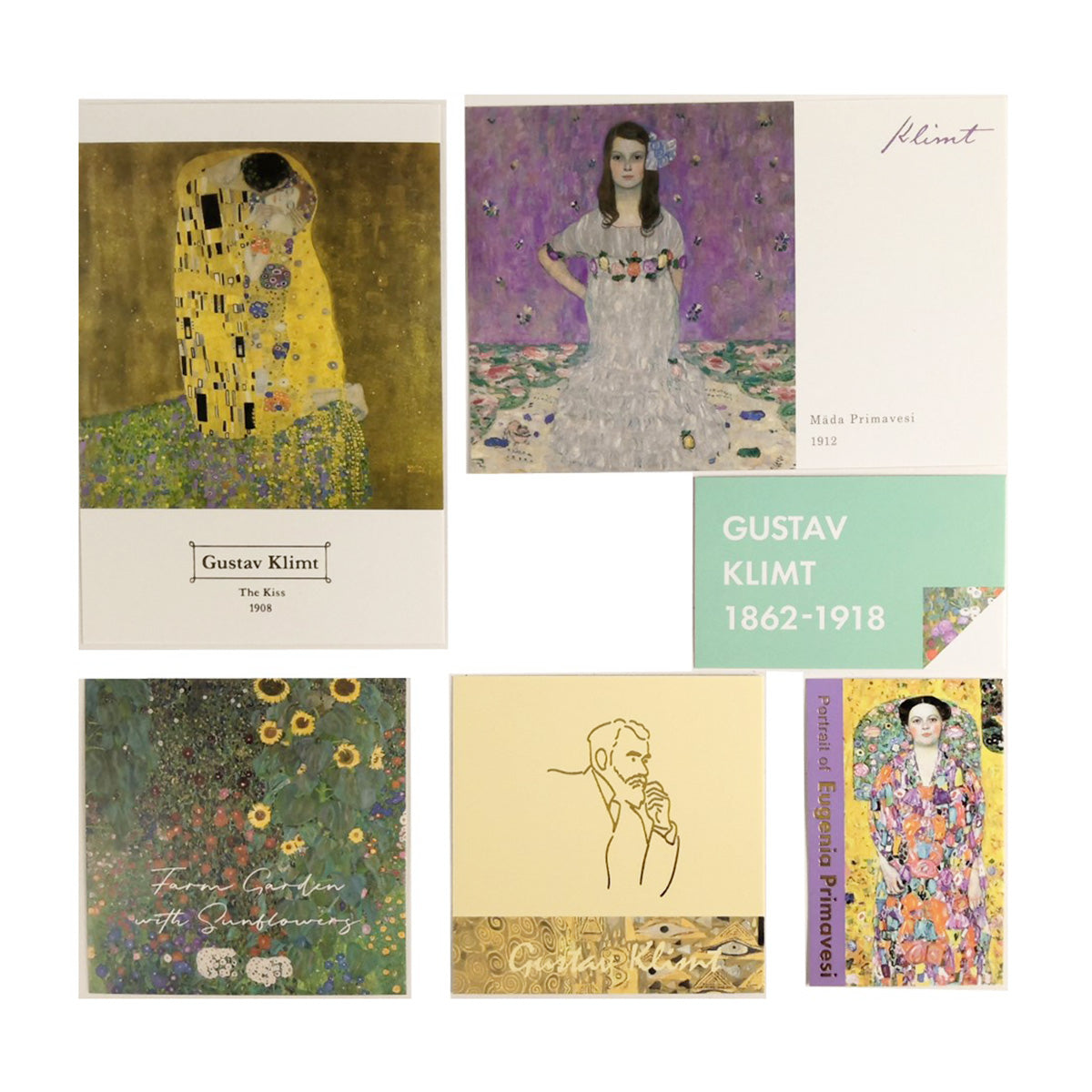 【在庫限り】ポストカード メッセージカード ミュージアム2 アートカードセット クリムト 345566