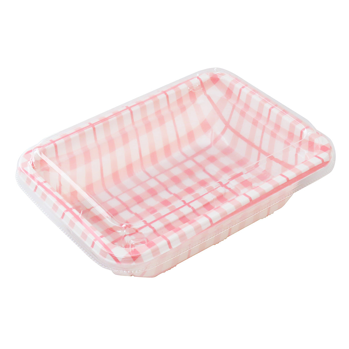 フードパック ランチパックピンクチェック柄 M 3枚 345702