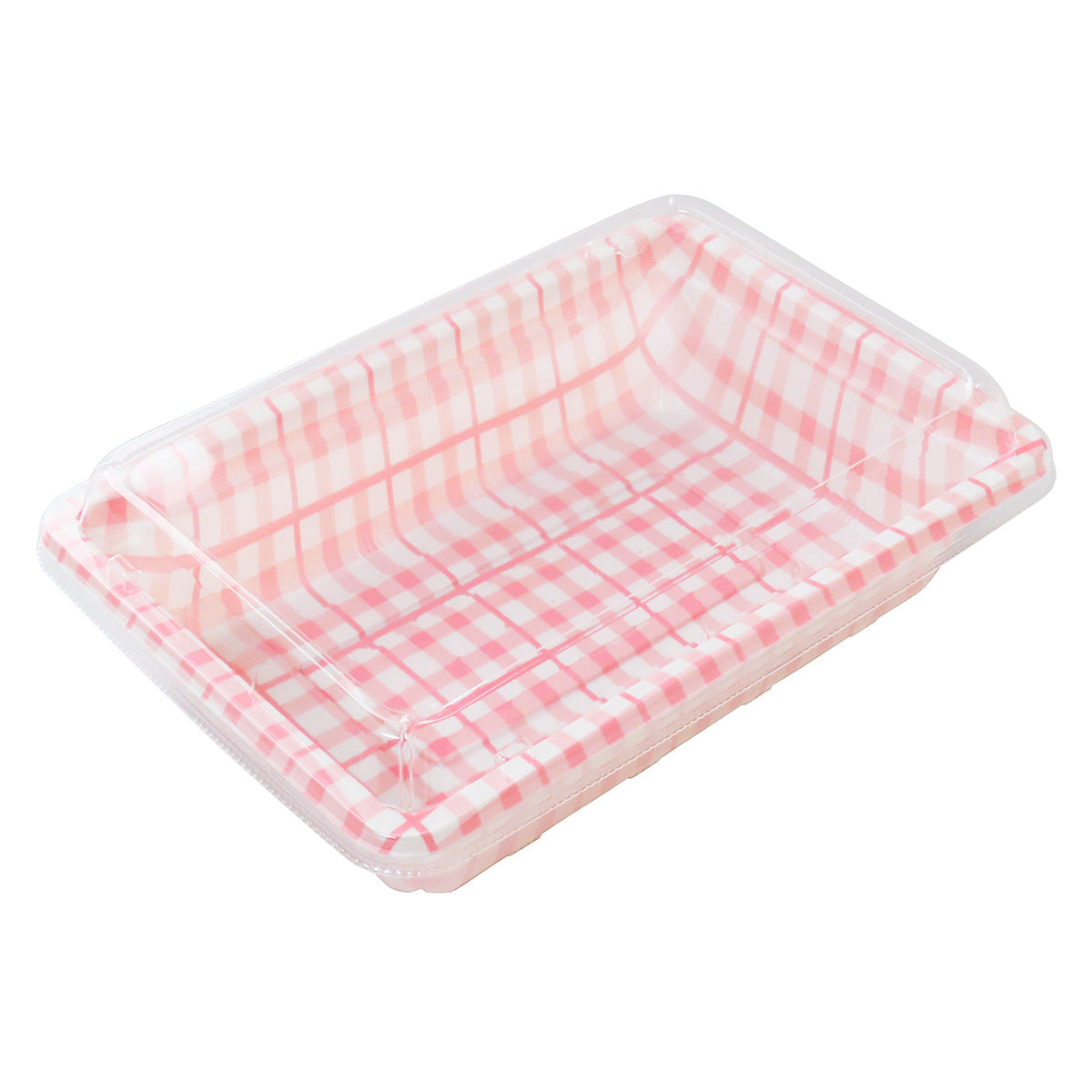 フードパック ランチパックピンクチェック柄 L 2枚 345703