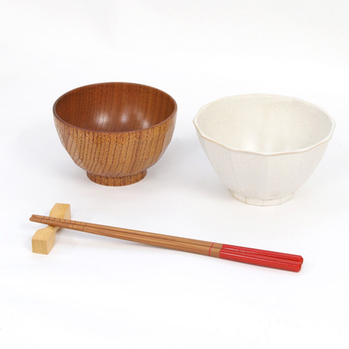 食洗機対応箸 赤 22.5cm 345764