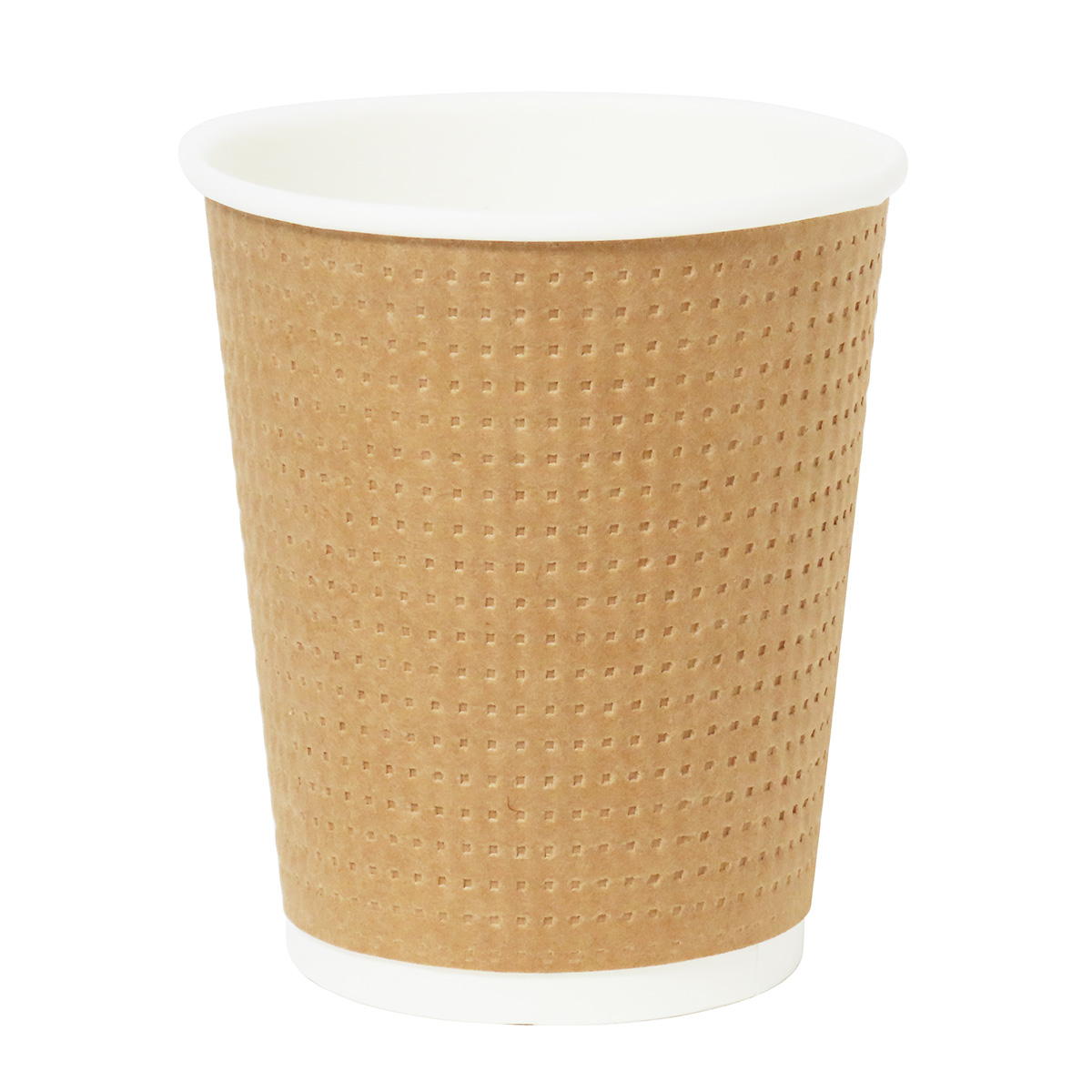 断熱エンボスクラフトペーパーカップ 235ml 8個 345768